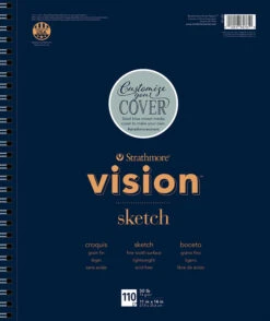 Strathmore Vision Sketch Pad, 11 X 14 Inches, 50 Lb, 110 Sheets
