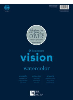 Strathmore Vision Watercolor Pad, 11 X 15 Inches, 140 Lb, 30 Sheets