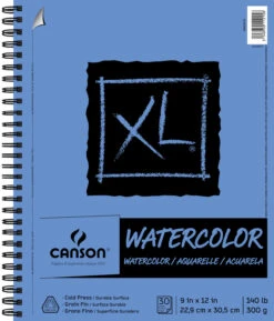 Canson XL Watercolor Painting Pad, 9 X 12 Inches, 140 Lb, 30 Sheets