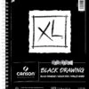 Canson XL Black Drawing Pad, Side Wire, 9 X 12 Inches, 40 Sheets -Art Supplies 1595193 A ecommfullsize