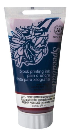 Speedball Water-Soluble Block Printing Ink, Process Magenta, 2-1/2 Ounces