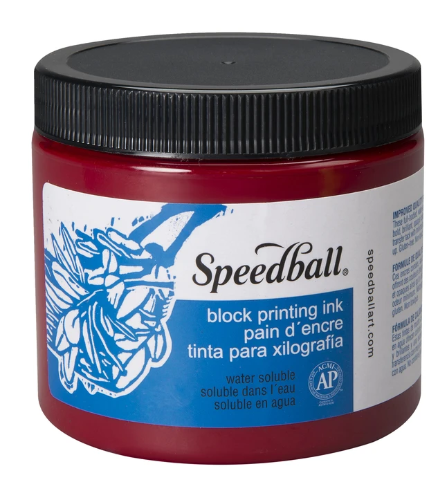 Speedball Water-Soluble Block Printing Ink, Process Magenta, Pint 3 Speedball Water-Soluble Block Printing Ink, Process Magenta, Pint