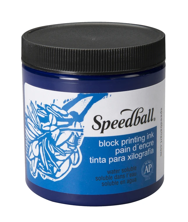 Speedball Water-Soluble Block Printing Ink, Process Cyan, 8 Ounces 3 Speedball Water-Soluble Block Printing Ink, Process Cyan, 8 Ounces