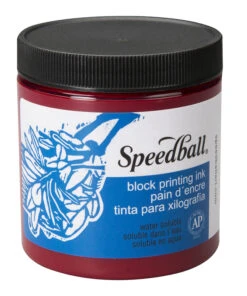 Speedball Water-Soluble Block Printing Ink, Process Magenta, 8 Ounces