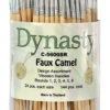 Dynasty Faux Camel Hair Brush Canister, Round, Set Of 144