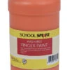School Smart Washable Finger Paint, Orange, 1 Pint -Art Supplies 2002415 ecommfullsize