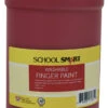 School Smart Washable Finger Paint, Red, 1 Quart -Art Supplies 2002427 ecommfullsize