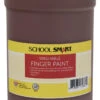 School Smart Washable Finger Paint, Brown, 1 Quart
