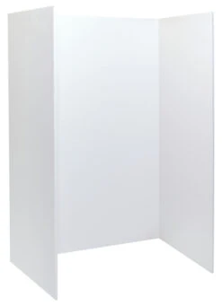 Pacon Ghostline Tri-Fold Foam Board, 22 X 28 Inches, White -Art Supplies 2004592 C ecommfullsize