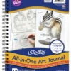 Ucreate All-in-One Art Journal, 9 X 12 Inches, White, 60 Sheets -Art Supplies 2004593 A ecommfullsize
