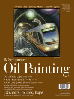 Strathmore 400 Series Oil Painting Pad, 9 X 12 Inches, 215 Lb, 10 Sheets