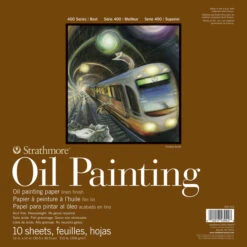 Strathmore 400 Series Oil Painting Pad, 12 X 12 Inches, 215 Lb, 10 Sheets