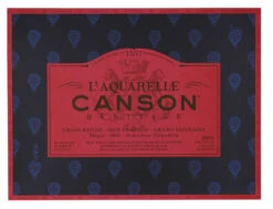 Canson L'Aquarelle Heritage Hot Press Watercolor Block, 12-1/5 X 16-1/5 Inches, 20 Sheets