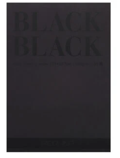 Fabriano Black Black Drawing Pad, 9 X 12 Inches, 300 Gsm, 20 Sheets