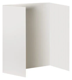 Pacon Ghostline Tri-Fold Foam Board, 48 X 36 Inches, White, Each