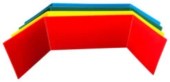Flipside Corrugated Plastic Study Carrel, 12 X 48 Inches, Assorted Colors, Pack Of 24