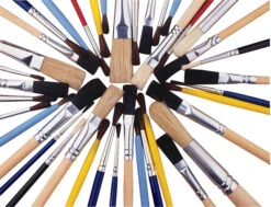 Jack Richeson Slightly Imperfect Camel Hair Quality Brush Set, Set Of 42