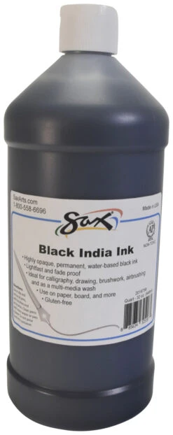 Sax Black India Ink, Quart