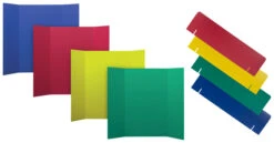 Flipside Project Board With Header, 36 X 48 Inches, Assorted Colors, Pack Of 24