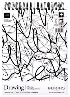 Fabriano FAT Drawing Pad, 9 X 12 Inches, 70 Lb, 150 Sheets