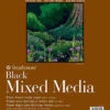 Strathmore 400 Series Mixed Media Pad, 11 X 14 Inches, 184 Lb, Black, 15 Sheets -Art Supplies 2021623 ecommfullsize