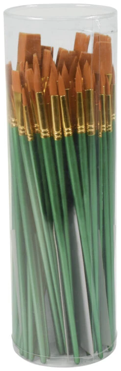 Sax Optimum Golden Synthetic Taklon Long Handle Paint Brushes, Assorted Sizes, Set Of 72 11 Sax Optimum Golden Synthetic Taklon Long Handle Paint Brushes, Assorted Sizes, Set Of 72 -Art Supplies 2024081 C ecommfullsize