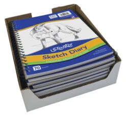 Pacon Art1st Sketch Diary, 8-1/2 X 11 Inches, White, 70 Sheets -Art Supplies 2024288 B ecommfullsize