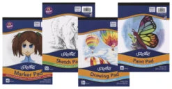 UCreate Art Pad Bundle, 9 X 12 Inches, 4 Assorted Types, 144 Sheets