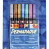 SAKURA Permapaque Metallic Markers, Fine Point, Assorted Colors, Set Of 7 -Art Supplies 2049436 ecommfullsize
