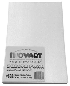 Inovart Presto Foam Printing Plates, 6 X 9 Inches, 30 Sheets