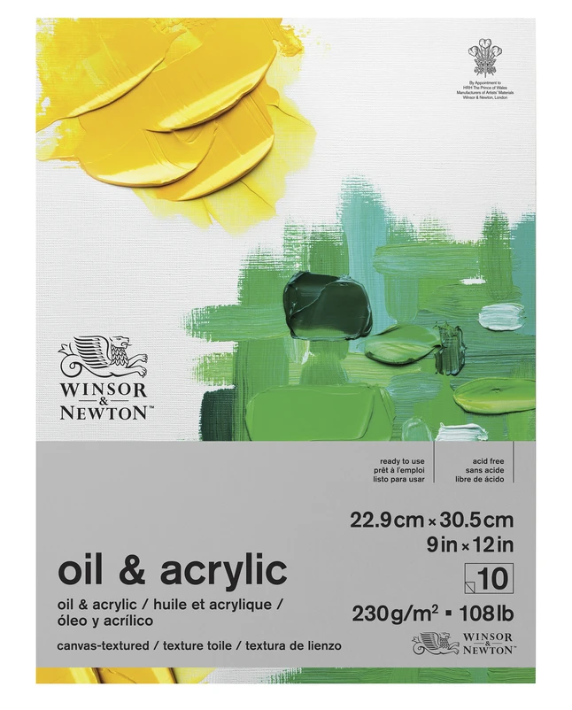Winsor & Newton Oil & Acrylic Pad, 9 X 12 Inches 3 Winsor & Newton Oil & Acrylic Pad, 9 X 12 Inches