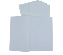 School Smart Blank Books, 11 X 17 Inches, White, 6 Sheets, Pack Of 6