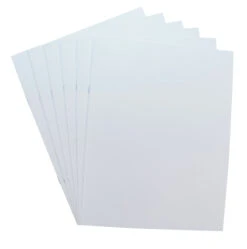 School Smart Blank Books, 8-1/2 X 11 Inches, White, 12 Sheets, Pack Of 6 -Art Supplies 2088948 B ecommfullsize