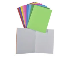 School Smart Bright Blank Books, Assorted Colors, 24 Sheets, Pack Of 10