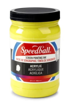 Speedball Professional Acrylic Screen Printing Ink, Quart, Process Yellow