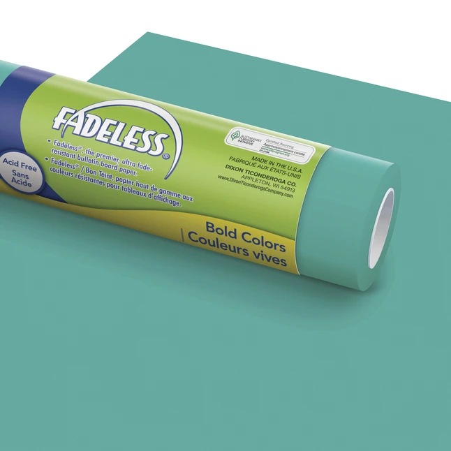 Fadeless Paper Roll, Teal, 48 Inches X 50 Feet