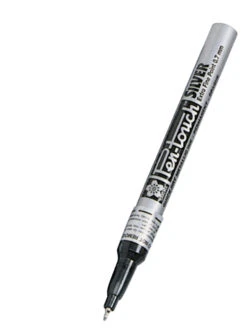 Sakura Pentouch Paint Marker, Extra Fine Tip, Silver, Each