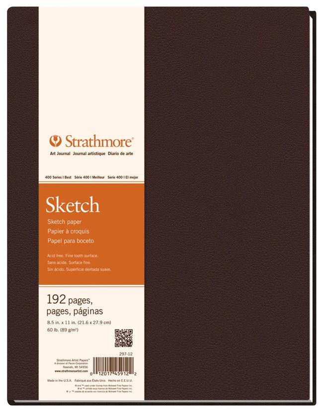 Strathmore 400 Series Sketchbook, 11 X 14 Inches, 60 Lb, 96 Sheets 3 Strathmore 400 Series Sketchbook, 11 X 14 Inches, 60 Lb, 96 Sheets