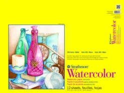 Strathmore 300 Series Watercolor Pad, 18 X 24 Inches, 140 Lb, 12 Sheets