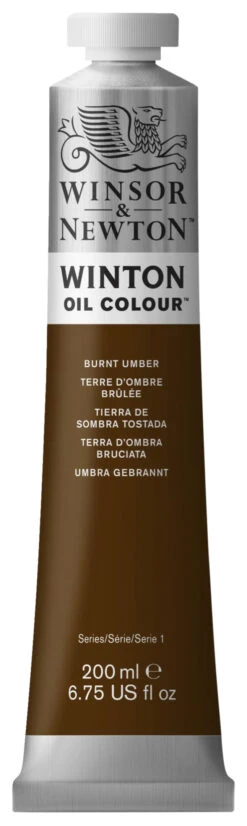 Winsor & Newton Winton Oil Color, 6.75 Ounce Tube, Burnt Umber