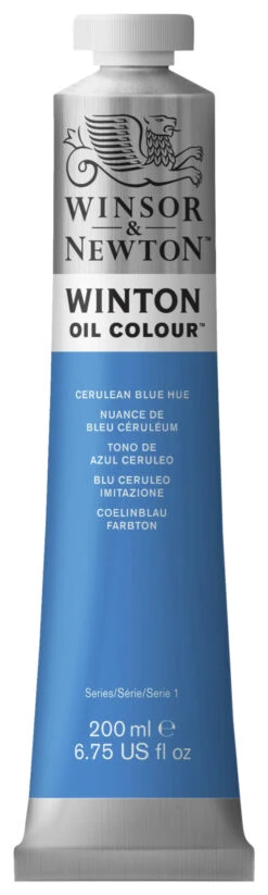 Winsor & Newton Winton Oil Color, 6.75 Ounce Tube, Cerulean Blue Hue