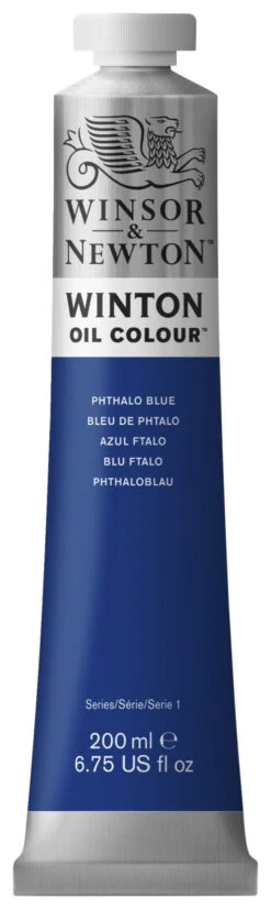 Winsor & Newton Winton Oil Color, 6.75 Ounce Tube, Phthalocyanine Blue