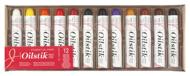 Shiva Artists Non-Toxic Student Grade Oil Color Paintstick Set, 4-1/2 X 5/8 In, Assorted Color, Set Of 12 3 Shiva Artists Non-Toxic Student Grade Oil Color Paintstick Set, 4-1/2 X 5/8 In, Assorted Color, Set Of 12