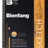 Bienfang Spiral Bound Lightweight Sketchbook, 50 Lb, 8-1/2 X 11 Inch, 100 Sheets -Art Supplies 358664 LowRes ecommfullsize