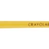 Crayola 1127 Round Economy Good Grade Camel Hair Short Plastic Handle Watercolor Paint Brush, Size 6, 1-1/16 In Hair, Yellow