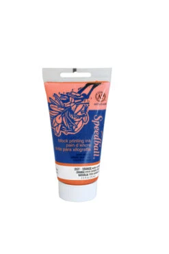 Speedball Water Soluble Block Printing Ink, Orange, 2-1/2 Ounces
