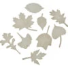 Sax Leaf Prints, Assorted Sizes, Brown, Set Of 10