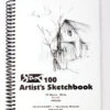 Sax 100 Artist's Sketchbook, 80 Lb, 9 X 12 Inches, White -Art Supplies 402683 C ecommfullsize