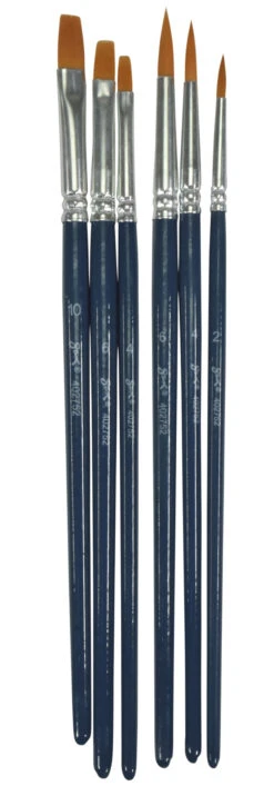 Sax True Flow Golden Synthetic Taklon Paint Brushes, Assorted Sizes, Set Of 108 -Art Supplies 402752 C ecommfullsize