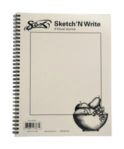 Sax Sketch 'N Write Spiral Binding Sketchbook, 20 Lbs, 8-1/2 X 11 Inches, 50 Sheets